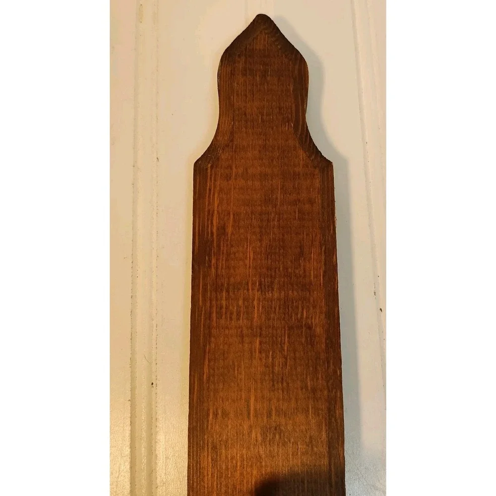 Vtg Wood Wall Candle Sconce Pair Cottage Rustic Farmhouse Country Core MCM Folk